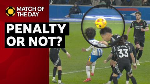 The decision that led to Brighton's penalty against Arsenal