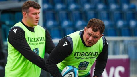 Glasgow Warriors' George Hiddleston and Alex Craig