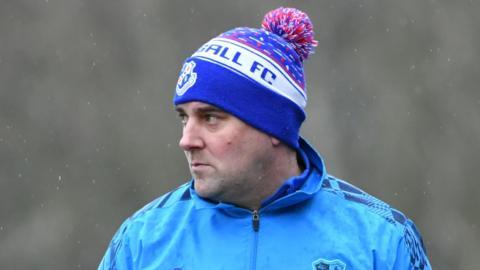 Loughgall manager Dean Smith