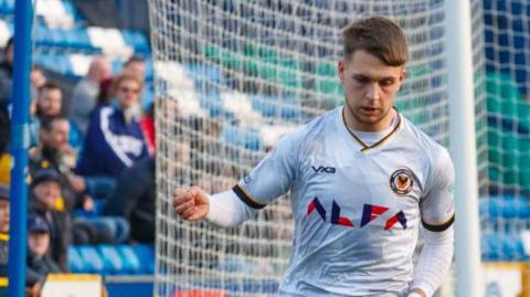 Lewis Payne playing for Newport County