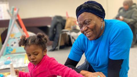 Idowu Alli and her two-year-old