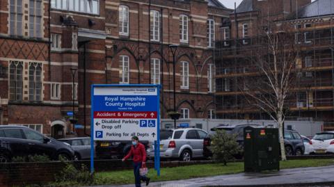 A general view of the Royal Hampshire County Hospital in Winchester.