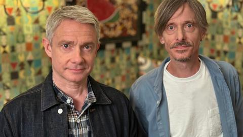 Mackenzie Crook and Martin Freeman share their memories of working on The Office.