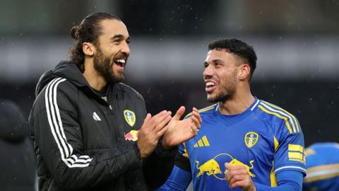 Dominic Calvert-Lewin and James Justin