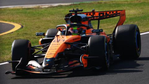 McLaren's Oscar Piastri during second practice for the Japanese Grand Prix