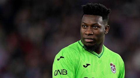 Manchester United goalkeeper Andre Onana