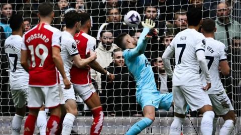 Arsenal score against Tottenham