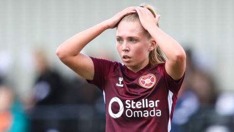 Hearts forward Kayla Jardine