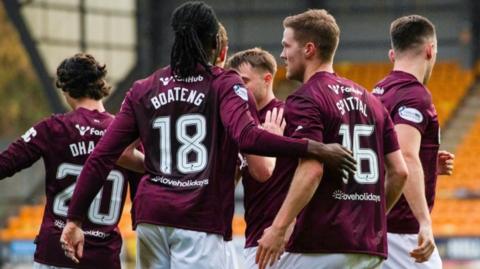 Hearts celebrate