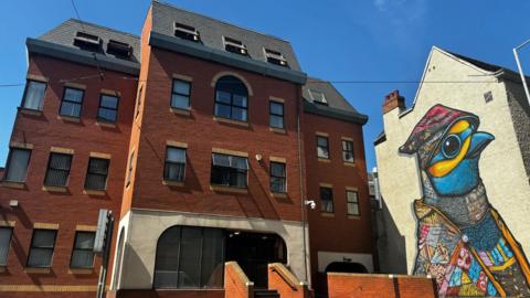 Apartment block in Lace Market Nottingham