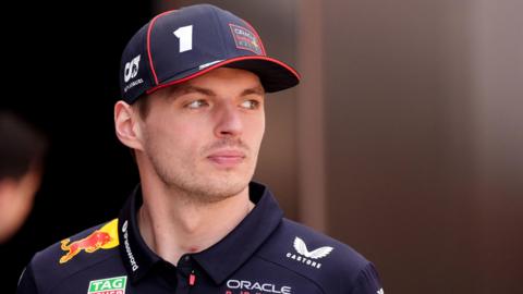 Max Verstappen looking pensive before the 2025 Spanish Grand Prix