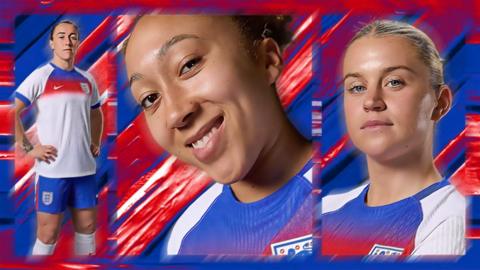 Lucy Bronze, Lauren James and Alessia Russo