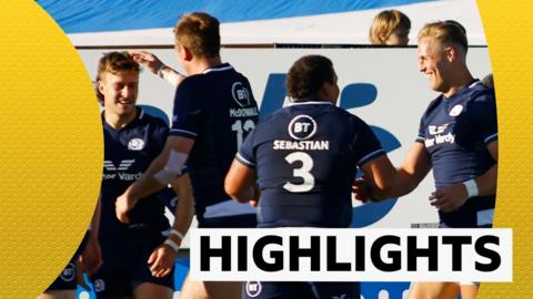 Uruguay v Scotland highlights graphic