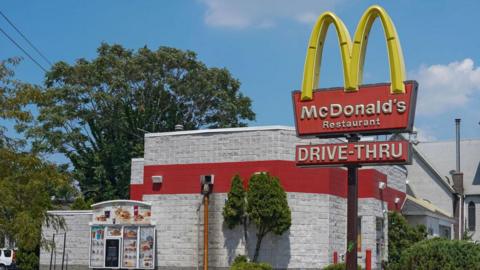 A McDonald's restaurant in New York