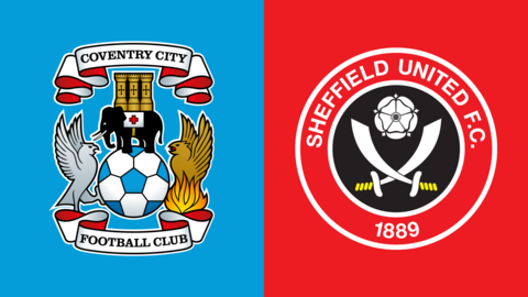 Side-by-side of Coventry City and Sheffield United club badges