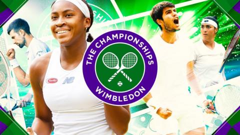 A graphic representing Wimbledon