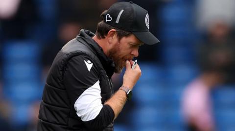 Bristol Rovers Football Club manager Darrell Clarke during the 4-0 home defeat by MK Dons in League Two