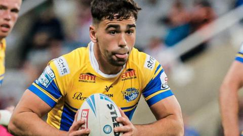 Jack Sinfield in action for Leeds Rhinos