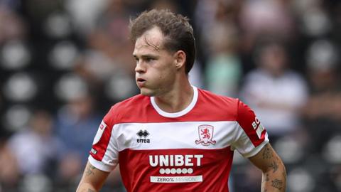 Lukas Engel playing for Middlesbrough earlier this season  