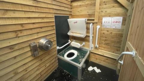 Composting toilet on Seaford seafront