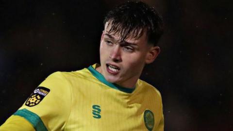 Louis Lloyd in action for Caernarfon Town