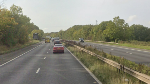 A Google Street image of a motorway.