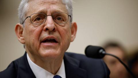 Merrick Garland testifying to Congress