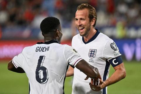 Marc Guehi and Harry Kane
