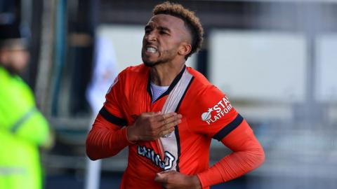 Luton Town forward Jacob Brown