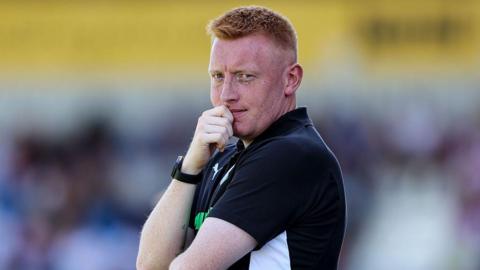 Southampton boss Will Still looks on during Southampton's game v Eastleigh in pre season