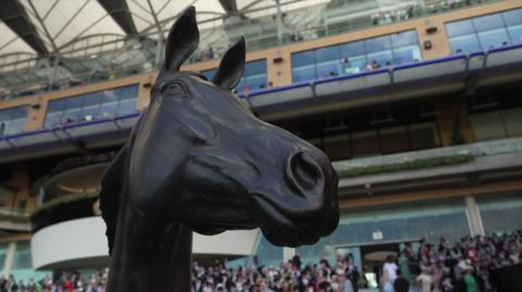 Horse statue at Ascot