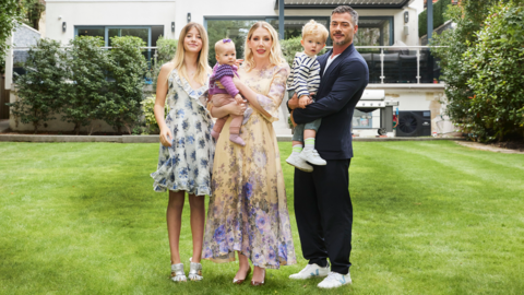 Katherine Ryan and her family