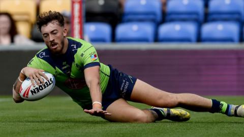 Matty Ashton in action for Warrington