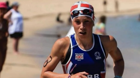 GB Biathle Champion  Carys Westcott.