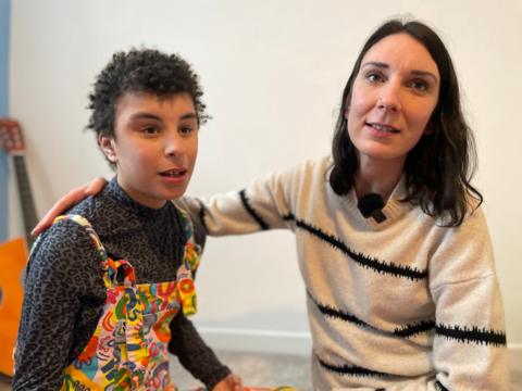 Julia Gerrard and her daughter Shola 