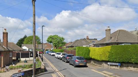 Aveue Close in Harrogate where the attack on the van happened