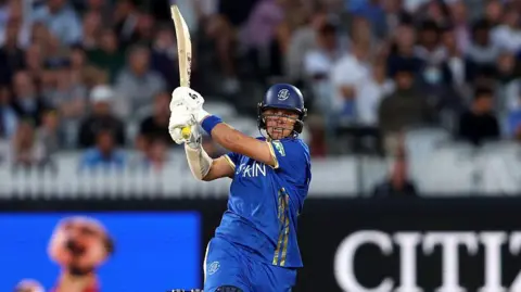 Sam Curran batting for MI London