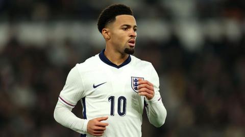 Ethan Nwaneri during a match for England Under-21s