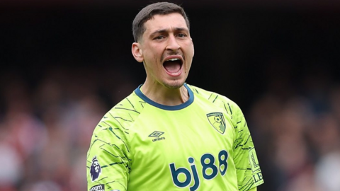 Bournemouth goalkeeper Djordje Petrovic