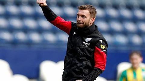 James Morrison celebrates after West Brom beat Preston