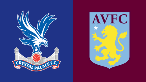 Crystal Palace and Aston Villa badges