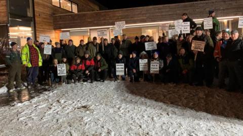 Protest in Grantown