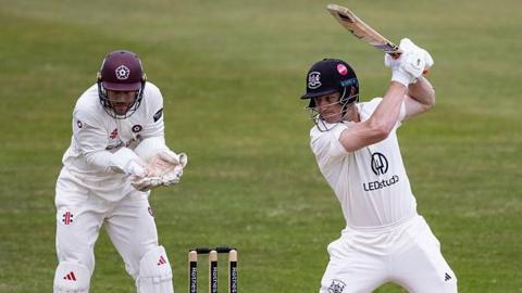 Cameron Bancroft batting for Gloucestershire against Northamptonshire