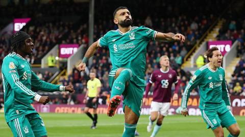 Mohamed Salah scores for Liverpool
