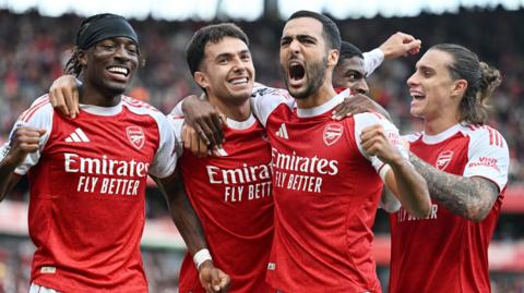 Arsenal celebrate
