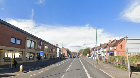 A Google Streetview of the A60 in Sherwood