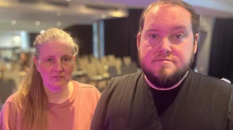 A couple, who lost their baby because of maternity failings, attend a family day organised by the maternity review team 