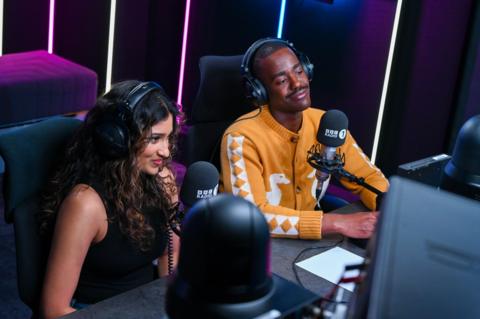 Ncuti Gatwa & Varada Sethu join Greg James on the BBC Radio 1 Breakfast Show