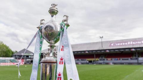 Welsh Cup on the Rodney Parade pitch