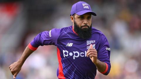 Superchargers fielder Adil Rashid races after the ball 